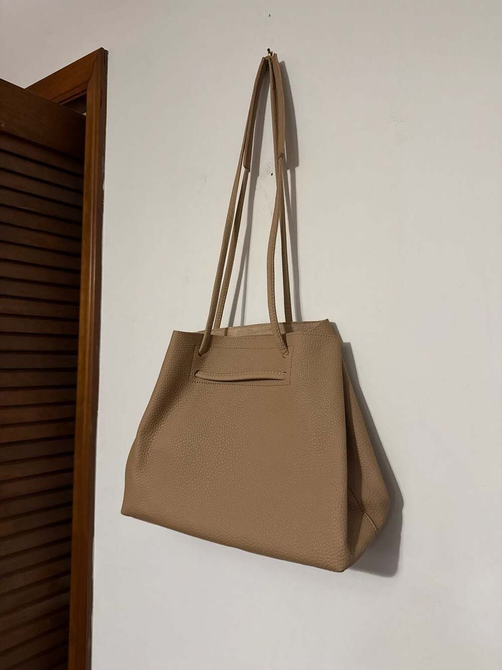 8 Other Reasons Vegan Leather Slouchy Bucket Shoulder Bag Tan